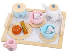 Lean Toys Medinis kavos ir arbatos rinkinys vaikams