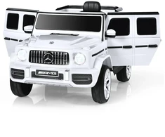 Mercedes-Benz G63 vaikų elektrinis automobilis baltas