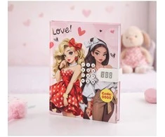 Lean Toys Mergaičių dienoraštis su kodu ir melodijomis
