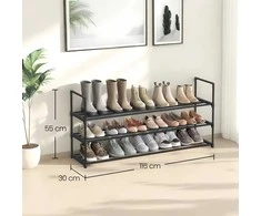 Songmics Metalinė batų lentyna 30 × 116 × 55 cm