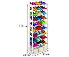 Metal shoe rack 30 pairs cabinet shoe rack