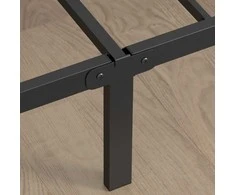 Songmics Metalinė lova 160x200 cm, juoda
