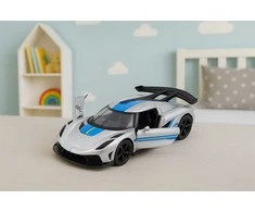 Lean Toys Metalinė sportinė mašinėlė 1:32 su atveriamomis durimis