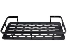 Bikuvalt Metalinė vonios lentyna loft stiliaus, juoda, 40x13 cm