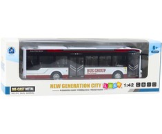 Lean Toys Metalinis miesto autobusas 1:42 su šviesomis ir garsu