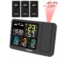 Meteorologinė stotelė METEO SP300 su DCF laikrodžiu ir lazeriniu projektoriumi