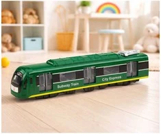 Lean Toys Metro traukinys žalias
