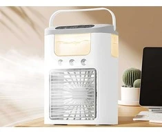Mini oro drėkintuvas su ventiliatoriumi USB RGB