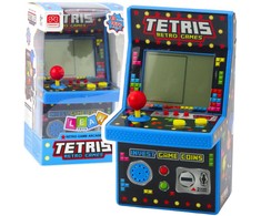 Lean Toys Mini Tetris žaidimų automatas 49 žaidimai 1676 lygiai mėlynas