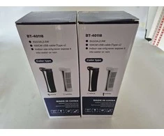 Mini ventiliatorius su LED lempa