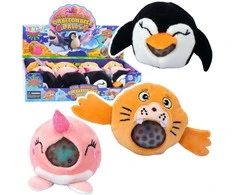 Lean Toys Minkštas pliušinis žaislas su vandens rutuliukais, 6 cm