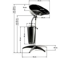 Activeshop Mobili kirpyklos plautuvė Gabbiano FT35-1