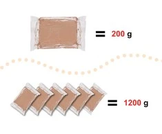 Molio masė puodžiaus ratui 1200g