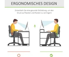 HOMCOM ergonominis monitoriaus stovas, akrilinis ekrano stovas nešiojamam kompiuteriui, kompiuteriui, nešiojamajam įrenginiui, skaidrus, 53x19x9 cm
