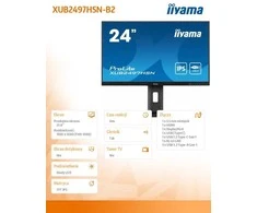 Monitorius iiyama ProLite XUB2497HSN-B2 - 100Hz | Full HD | 23.8'' | IPS | 1ms