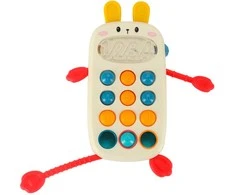 Dėlionė Montessori sensorinis žaislas kūdikiams telefonas su mygtukais žmogus