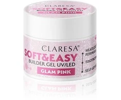 Activeshop Nagų priauginimo gelis Claresa Soft&amp;Easy Builder Gel Glam Rožinė, 12 g