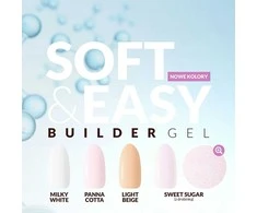 Activeshop Nagų priauginimo gelis Claresa Soft&amp;Easy Builder Gel Light rusvai gelsvas, 90 g