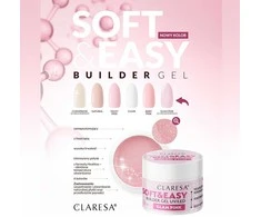 Activeshop Nagų priauginimo gelis Claresa Soft&amp;Easy Builder Gel Glam Rožinė, 12 g