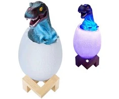 Naktinė lempa dinozauras tiranozauras RGB LED