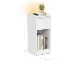 Songmics Naktinis staliukas 30 × 25 × 59,5 cm