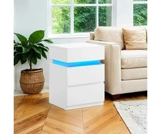 Songmics Naktinis staliukas , 33,5x40x55 cm, baltas