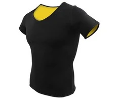 Women's neoprene fitness t-shirt short sleeve