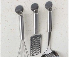Steel self-adhesive hooks 4 pcs