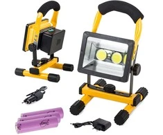 Nešiojamas halogeninis LED prožektorius su akumuliatoriumi 30W