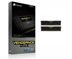 RAM CORSAIR DDR4 2400MHz 16GB 2 x 288 DIMM Nebuferinis 14-16-16-31 Vengeance LPX Juodas Šilumos skirstytuvas 1.20V
