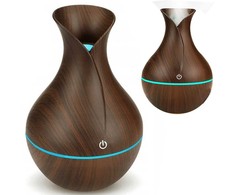 Oro drėkintuvas su aromaterapijos funkcija, RGB apšvietimu ir USB maitinimu, 200 ml