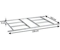 Pagrindas metaliniam sandėliukui, 5 m2