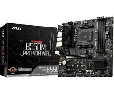 Pagrindinė plokštė MSI B550M PRO-VDH Wi-Fi | AMD procesorių šeima | Procesoriaus lizdas AM4 | DDR4 | Atminties lizdai 4 | SATA jungčių skaičius 4 | Lustų rinkinys AMD B | Mikro ATX