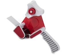 Tape dispenser tape sealer handle