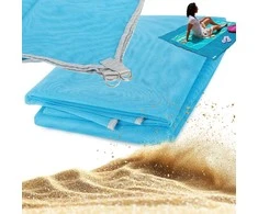 Beach mat sandy free mesh beach blanket 200x150