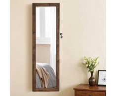Papuošalų spinta SONGMICS su veidrodžiu ir LED apšvietimu, 37x10x120 cm