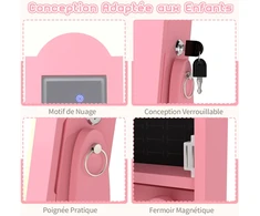 Papuošalų spintelė Rožinė