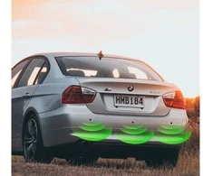 Parkavimo jutiklių rinkinys 4 vnt. su LCD ekranu