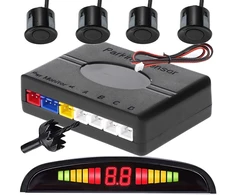 Parkavimo jutiklių rinkinys 4 vnt. su LCD ekranu