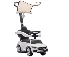 Paspiriama mašinėlė 3-in-1, licencijuota „Mercedes-Benz“, balta ir juoda, 83 x 40 x 90 cm