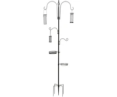 Pawhut Metalinė paukščių lesyklėle su 4 kabliukais - 208 cm