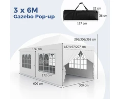Pavėsinė 3 x 6 m