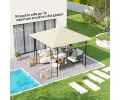 Paviljono dangtis 298 × 298 cm