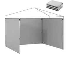 Paviljono šoninės sienelės 3 x 3 m 3 vnt.