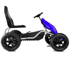 Lean Cars Pedalinis gokartas B012, mėlynas, vaikams nuo 6 metų