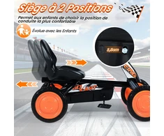Pedalinis kartingas juodas