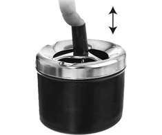 Orion Metalinė Uždara Peleninė 9,5 cm Juoda
