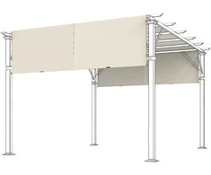 Pergolos stogo danga 3 × 3 m