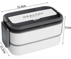 Verk Group Pietų dėžutė su pertvaromis 1400 ml balta