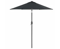 Songmics Skėtis 200 cm pilkos spalvos